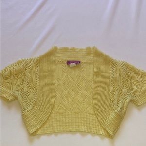 Large “Demanding” brand crop top sweater